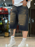 شلوارک جین VIPپارچه ترک گرم بالا