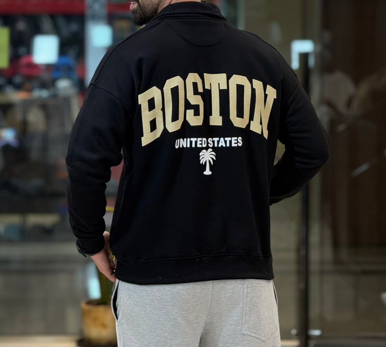 دورس نیم زیپ BOSTON سه نخ گرم بالا