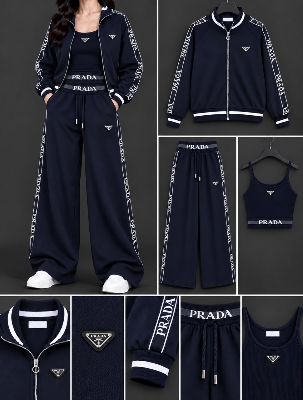 ست‌ سه تیکه وارداتی‌ دخترانه PRADA
